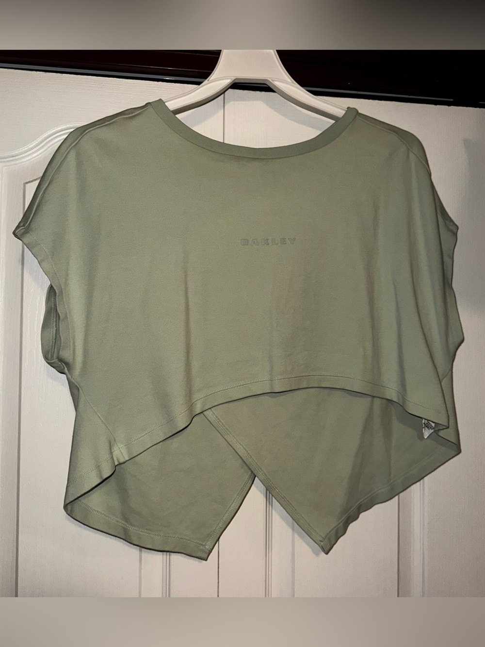 Oakley Asymmetrical Mint Green Crop Top